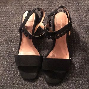 ZARA tassel black sandals